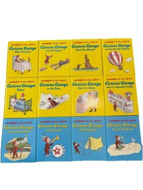 Curious George Book Lot 12 Books Hardcover & Paperback Kids Classics ‘98-‘99